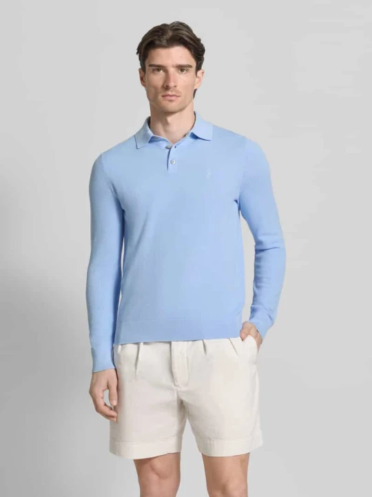 Zdjęcie produktu Koszulka polo z mieszanki bawełny o kroju regular fit Polo Ralph Lauren Jasnoniebieski