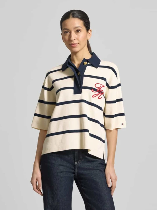 Zdjęcie produktu Koszulka polo z mieszanki bawełny o kroju regular fit Tommy Hilfiger Biały