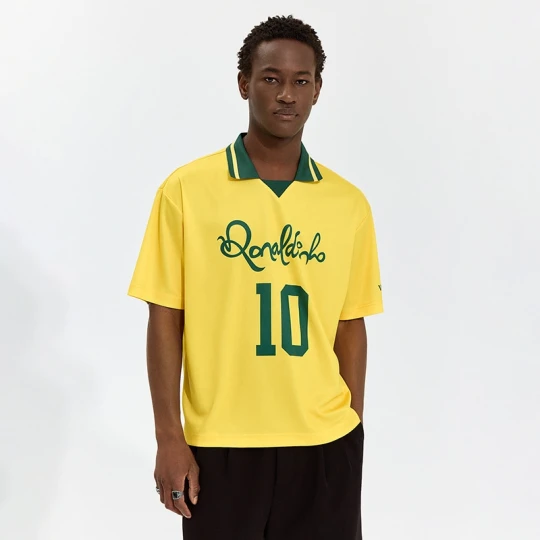 Zdjęcie produktu Koszulka polo z nadrukiem Ronaldinho House żółty