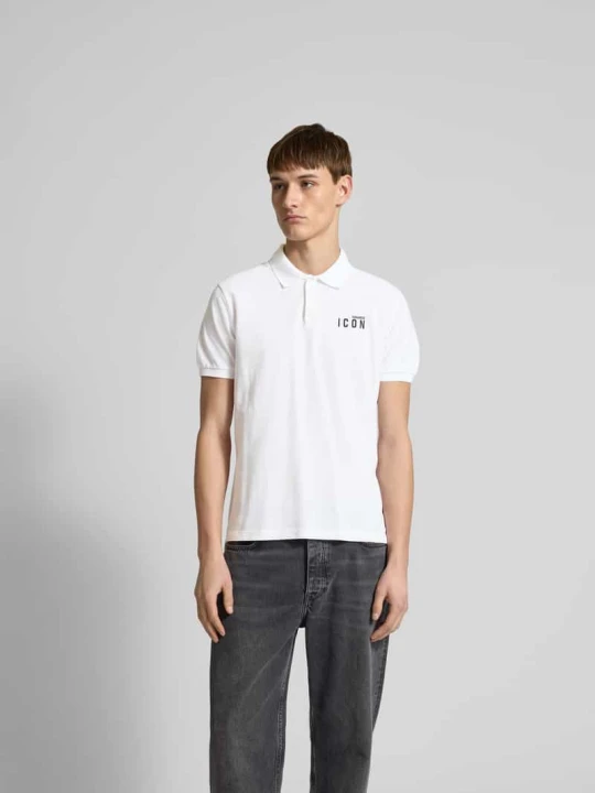 Zdjęcie produktu Koszulka polo z nadrukiem z logo Dsquared2 Biały