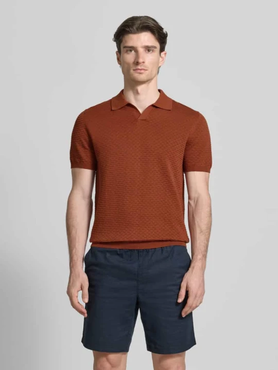 Zdjęcie produktu Koszulka polo z prążkowanymi wykończeniami Antony Morato