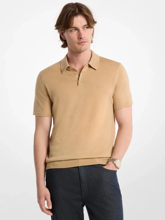 Zdjęcie produktu Koszulka polo z wełny z merynosów Michael Kors