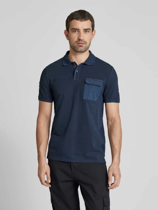 Zdjęcie produktu Koszulka polo z wyhaftowanym logo Camel Active Granatowy