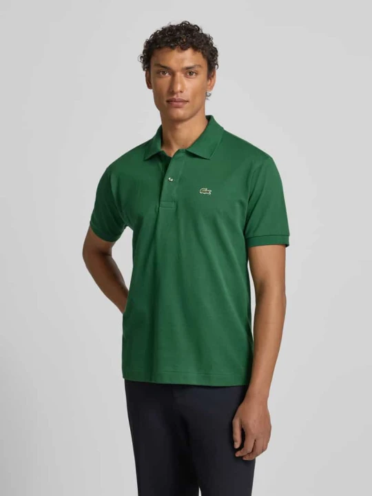 Zdjęcie produktu Koszulka polo z wyhaftowanym logo model 'L.12.12 CORE' Lacoste Ciemnozielony