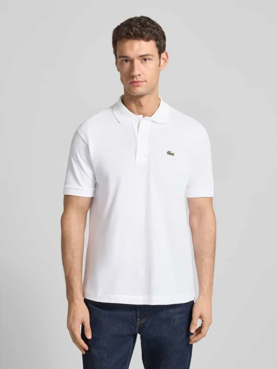 Zdjęcie produktu Koszulka polo z wyhaftowanym logo Lacoste Biały