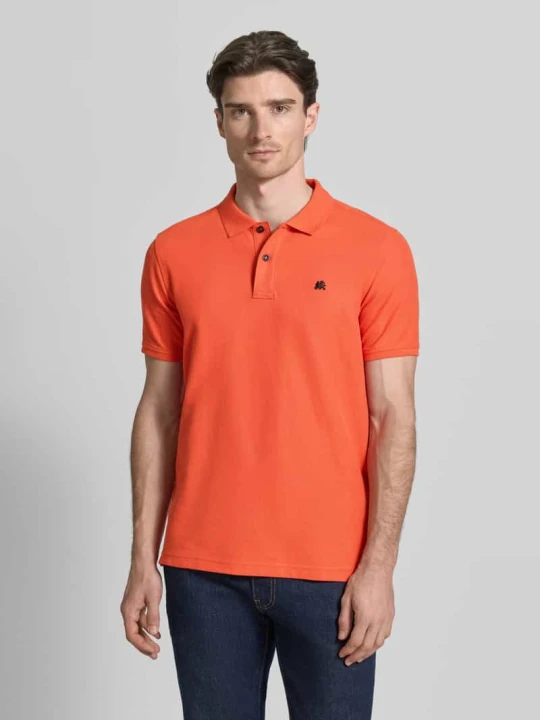 Zdjęcie produktu Koszulka polo z wyhaftowanym logo model 'PERFORMANCE' Lerros Ciemnopomarańczowy