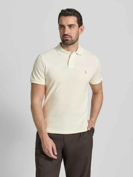 Zdjęcie produktu Koszulka polo o kroju slim fit z czystej bawełny Polo Ralph Lauren Beżowy