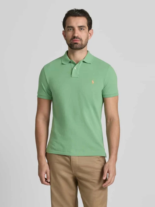 Zdjęcie produktu Koszulka polo o kroju slim fit z czystej bawełny Polo Ralph Lauren Zielony