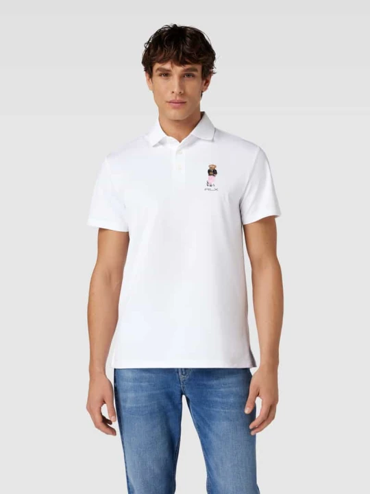 Zdjęcie produktu Koszulka polo z wyhaftowanym logo Polo Ralph Lauren Biały