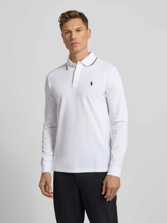 Zdjęcie produktu Koszulka polo z wyhaftowanym logo Polo Ralph Lauren Złamany biały