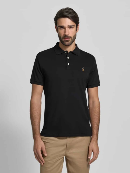 Zdjęcie produktu Koszulka polo z wyhaftowanym logo Polo Ralph Lauren Czarny