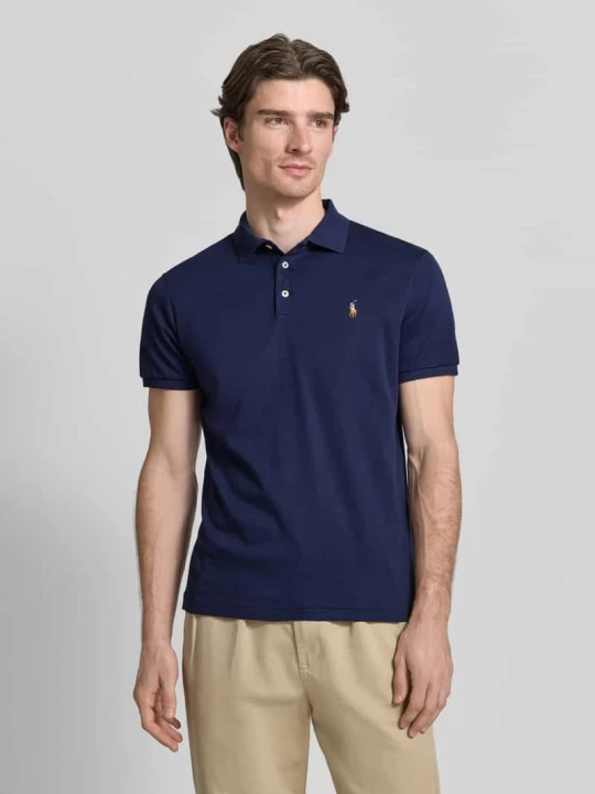 Zdjęcie produktu Koszulka polo z wyhaftowanym logo Polo Ralph Lauren Granatowy