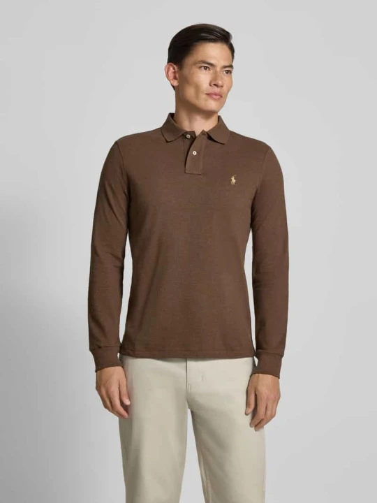 Zdjęcie produktu Koszulka polo z wyhaftowanym logo Polo Ralph Lauren Średniobrązowy