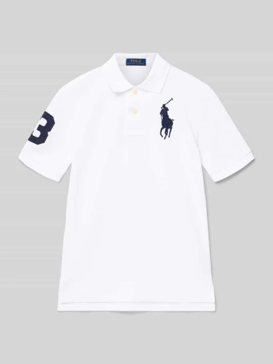 Zdjęcie produktu Koszulka polo z wyhaftowanym logo Polo Ralph Lauren Biały