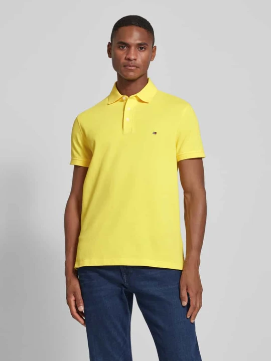 Zdjęcie produktu Koszulka polo z wyhaftowanym logo Tommy Hilfiger Żółty