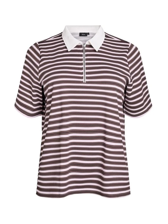 Zdjęcie produktu Koszulka polo Zizzi brązowy melanż