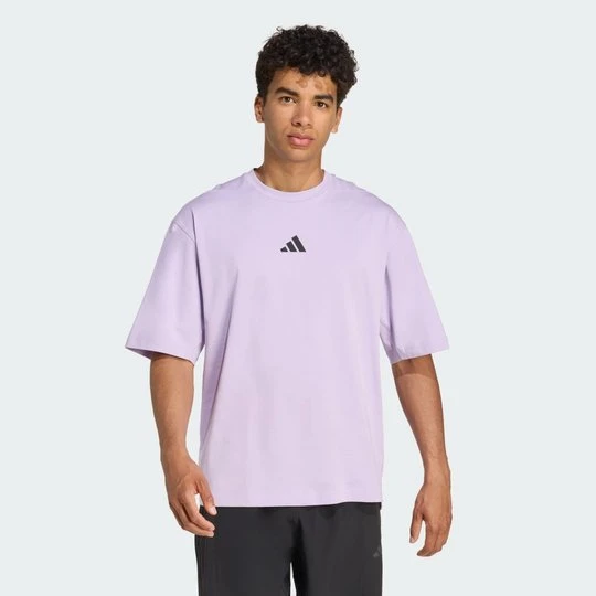 Zdjęcie produktu Koszulka PrimeLift Workout Oversize Adidas Powder Plum