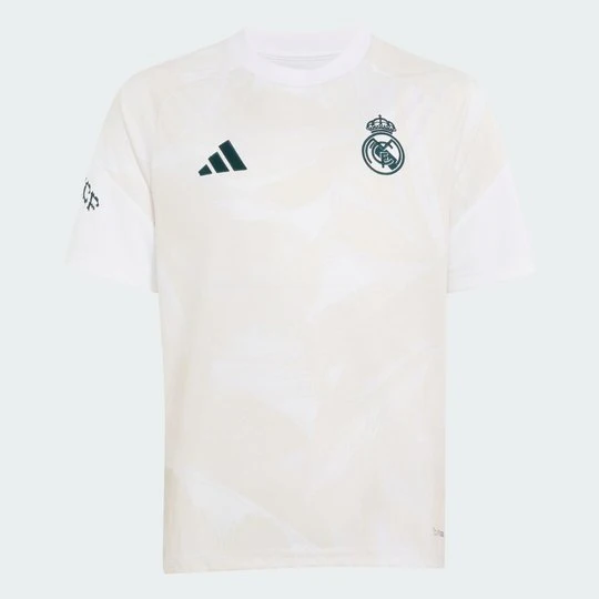 Zdjęcie produktu Koszulka przedmeczowa dla dzieci Real Madryt 26 / 27 Adidas biały