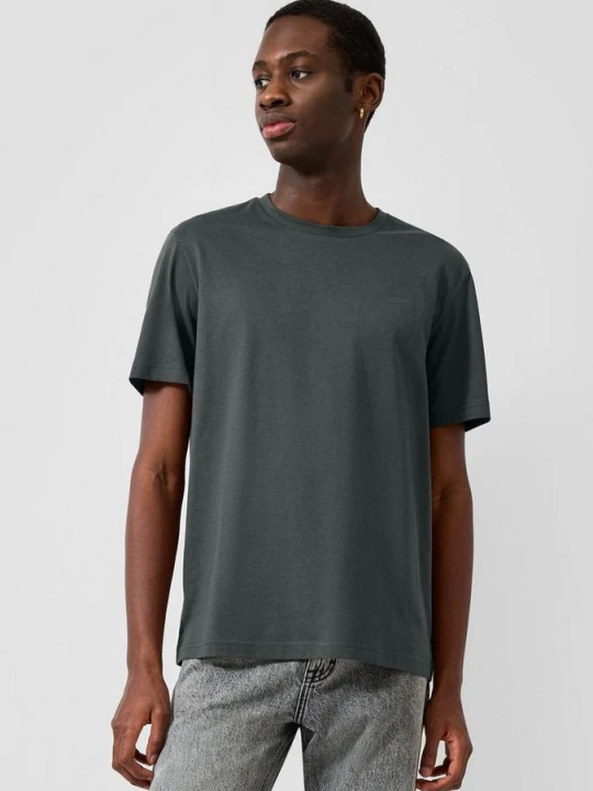 Zdjęcie produktu T-shirt z nadrukiem z przodu QS szary