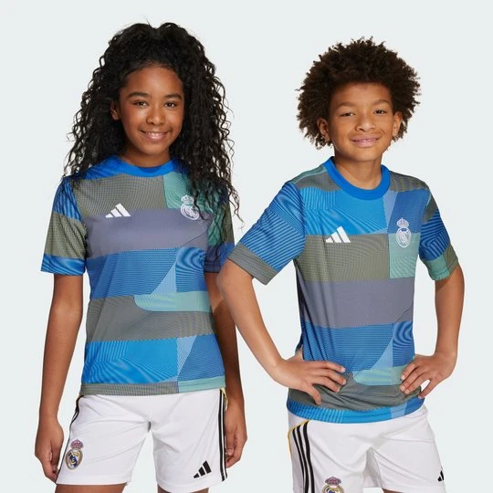 Zdjęcie produktu Koszulka Real Madrid 25 / 26 Pre-Match Kids Adidas Blue Bird