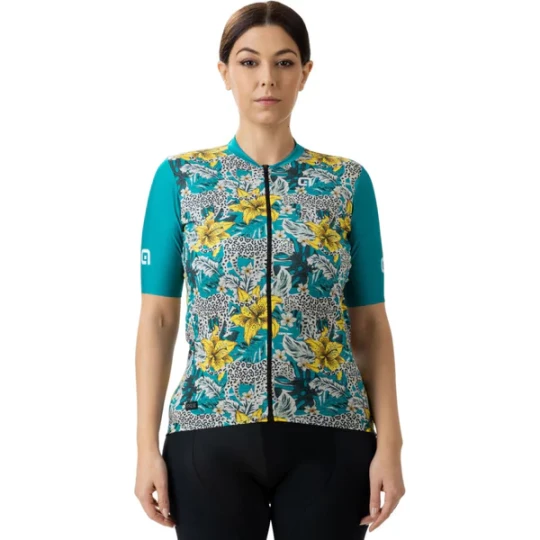 Zdjęcie produktu Koszulka rowerowa damska Hibiscus Maglia Donna Ale Niebieski