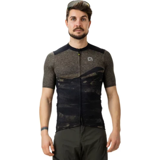 Zdjęcie produktu Koszulka rowerowa męska Mountain Maglia ALE Czarny