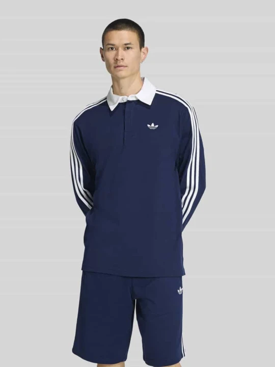 Zdjęcie produktu Koszulka rugby o kroju regular fit z czystej bawełny adidas Originals Granatowy