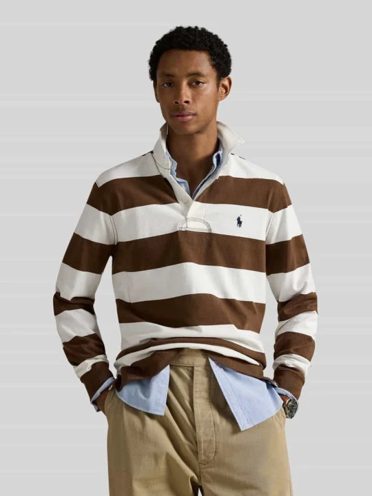 Zdjęcie produktu Koszulka rugby o kroju regular fit z czystej bawełny Polo Ralph Lauren Średniobrązowy