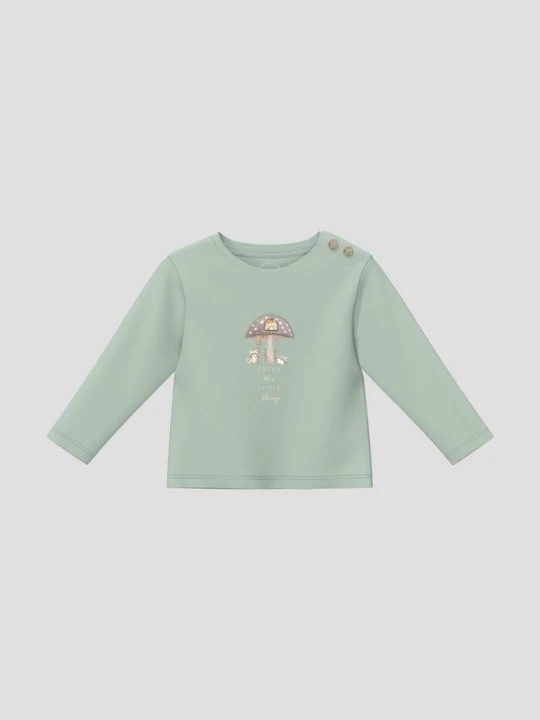 Zdjęcie produktu T-shirt unisex z nadrukiem s.Oliver zielony