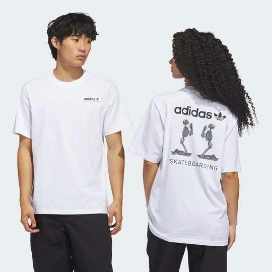 Zdjęcie produktu KOSZULKA SKATEBOARDING SKELETONS Adidas biały