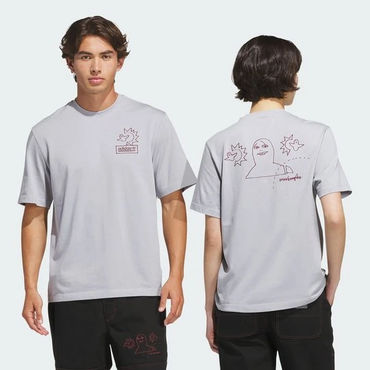 Zdjęcie produktu KOSZULKA SKATEBOARDING x MARK GONZALES NOT AMUSED Adidas szary