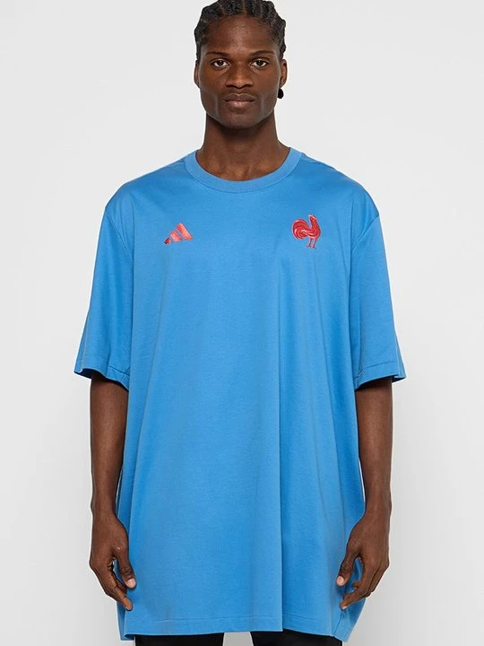 Zdjęcie produktu T-shirt z nadrukiem Adidas jasnoniebieski
