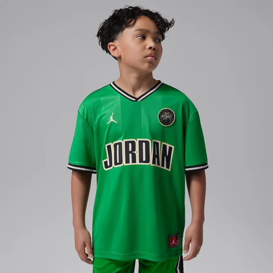 Zdjęcie produktu Koszulka sportowa dla dużych dzieci Jordan - Zieleń