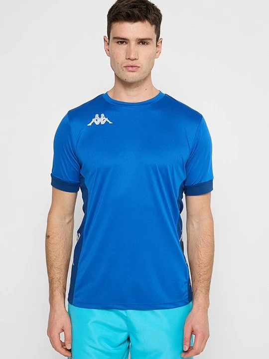 Zdjęcie produktu T-shirt z nadrukiem Kappa niebieski