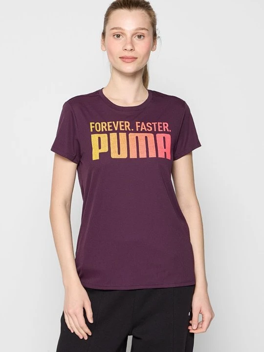 Zdjęcie produktu Koszulka sportowa Puma ciemnoliliowy