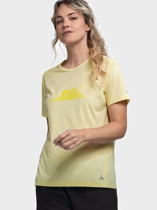 Zdjęcie produktu T-shirt z nadrukiem Schöffel żółty