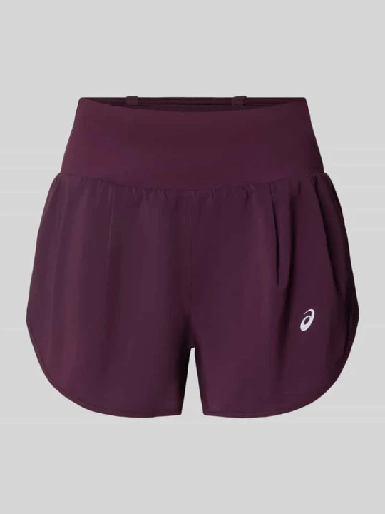 Zdjęcie produktu Szorty z logo i elastycznym paskiem Asics Bordowy