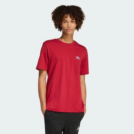 Zdjęcie produktu KOSZULKA SUMMER SLIDE TRIM Z GRAFIKĄ Adidas Active Maroon