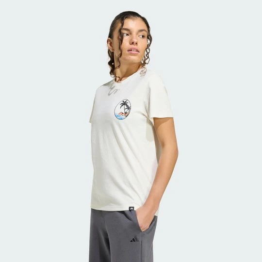 Zdjęcie produktu KOSZULKA SUMMER SLIDE Z GRAFIKĄ Adidas Off White