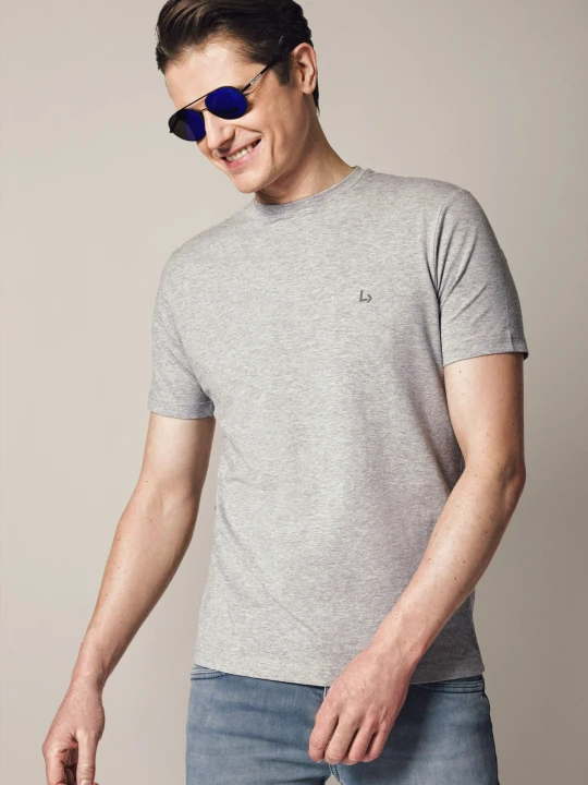Zdjęcie produktu Koszulka Szara z Bawełną Linus Lancerto