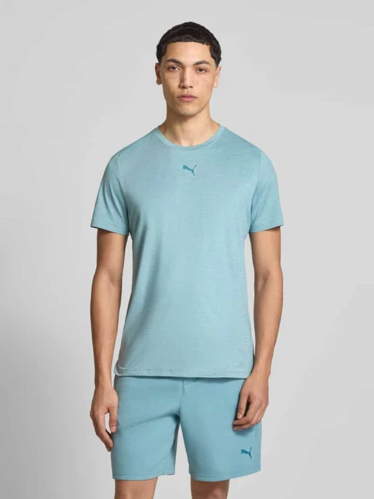 Zdjęcie produktu Koszulka T-shirt w kroju regular fit z nadrukiem logo, model 'Cloudspun' Puma Morski
