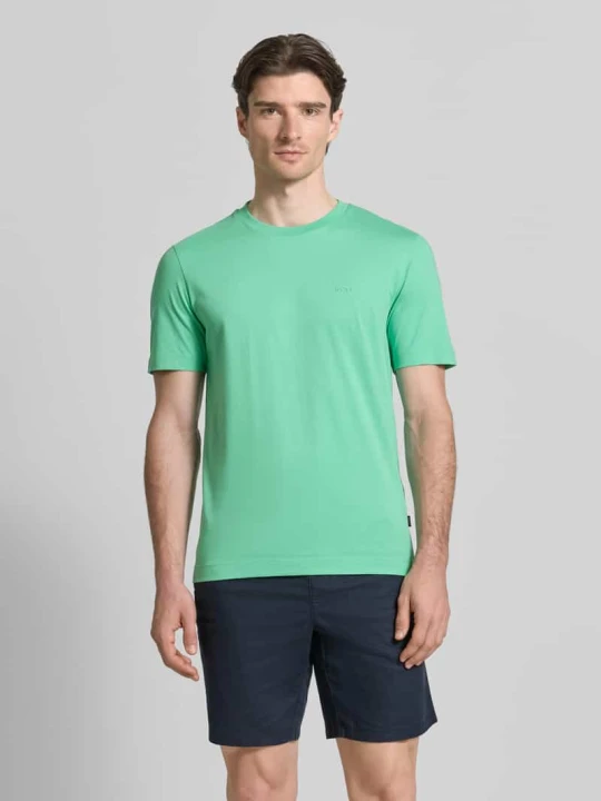 Zdjęcie produktu Koszulka T-shirt z czystej bawełny, krój regular fit, model 'Thompson 01' Boss Jasnozielony