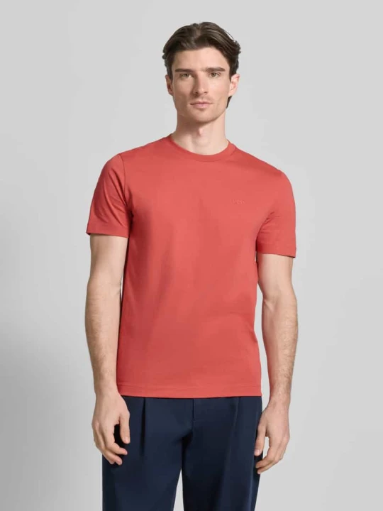 Zdjęcie produktu Koszulka T-shirt z czystej bawełny, krój regular fit, model 'Thompson 01' Boss Jasnoczerwony