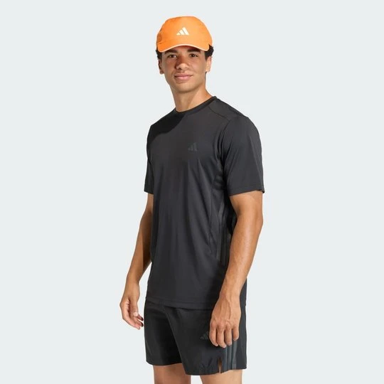 Zdjęcie produktu KOSZULKA TECH ESSENTIALS WORKOUT 3 STRIPES Adidas czarny