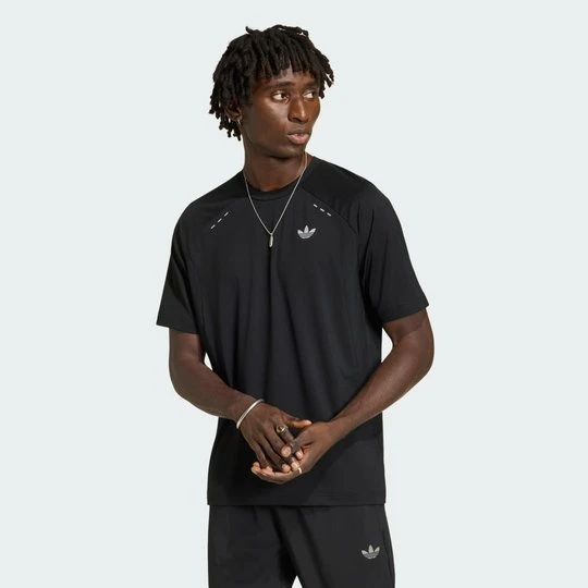 Zdjęcie produktu KOSZULKA TECH TREFOIL ESSENTIALS Z POLIESTRU Adidas czarny