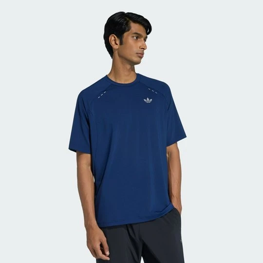 Zdjęcie produktu KOSZULKA TECH TREFOIL ESSENTIALS Z POLIESTRU Adidas Night Indigo