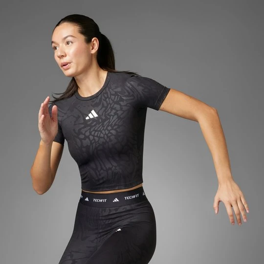 Zdjęcie produktu Koszulka Techfit Printed Adidas czarny