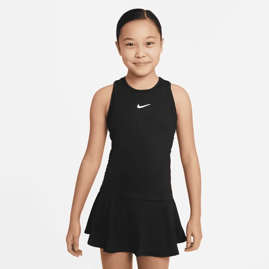 Zdjęcie produktu Koszulka tenisowa bez rękawów dla dużych dzieci (dziewcząt) Dri-FIT Nike Victory - Czerń