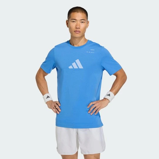 Zdjęcie produktu Koszulka tenisowa z grafiką Category Adidas Ray Blue
