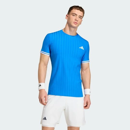 Zdjęcie produktu Koszulka Tennis Climacool Freelift Pro Adidas Glow Blue